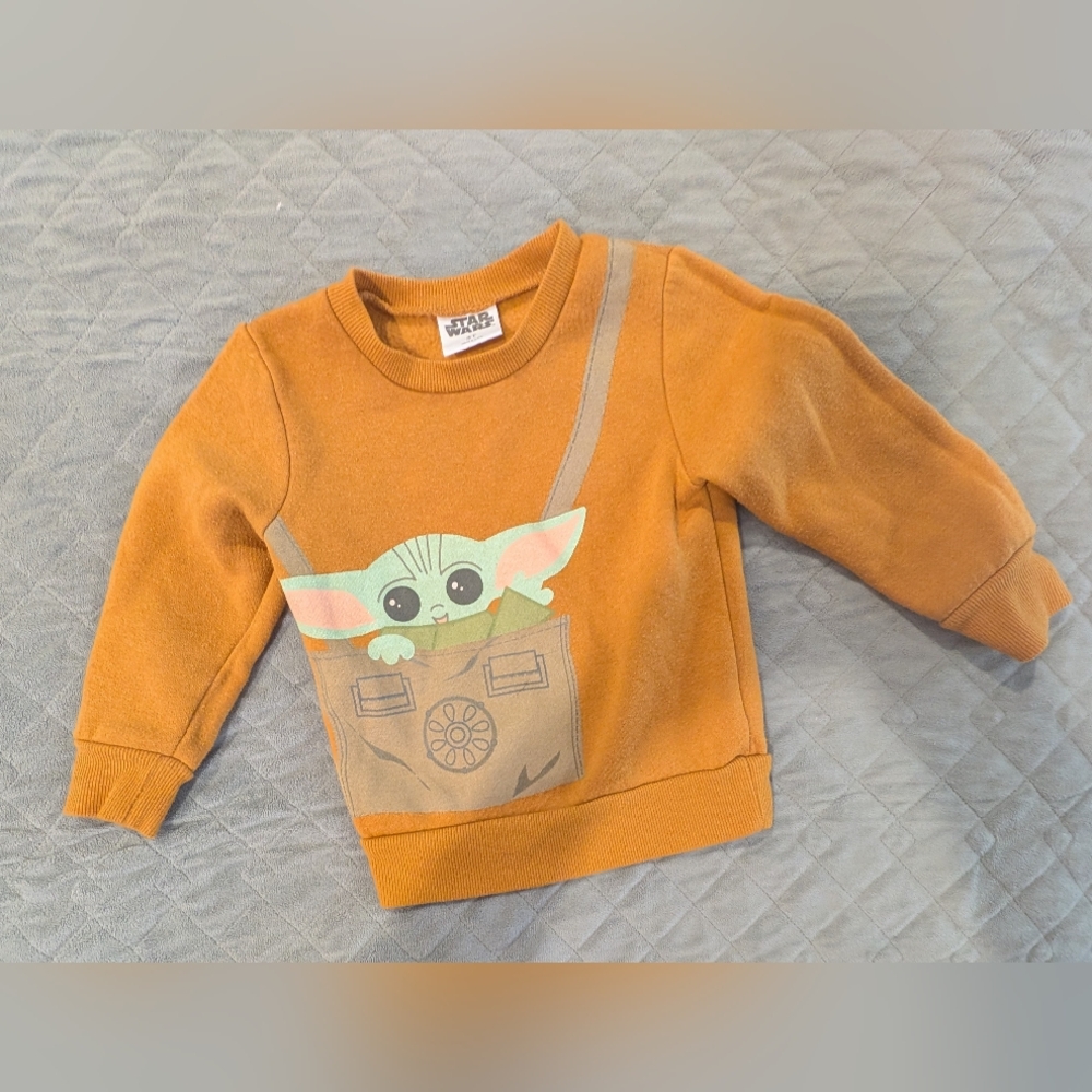 Star Wars 3T Kids Mustard Sweatshirt